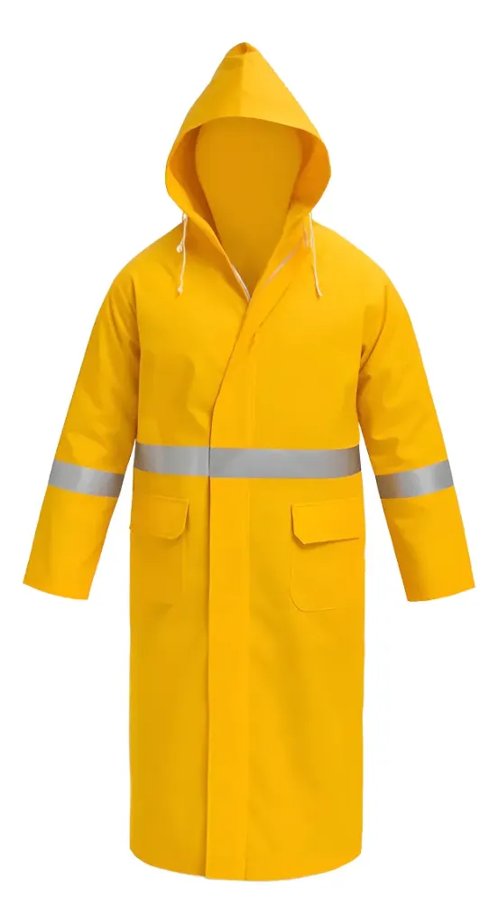 Capa Impermeable Moto Para Lluvia Gabardina Rompevientos - Amarillo Gabardina