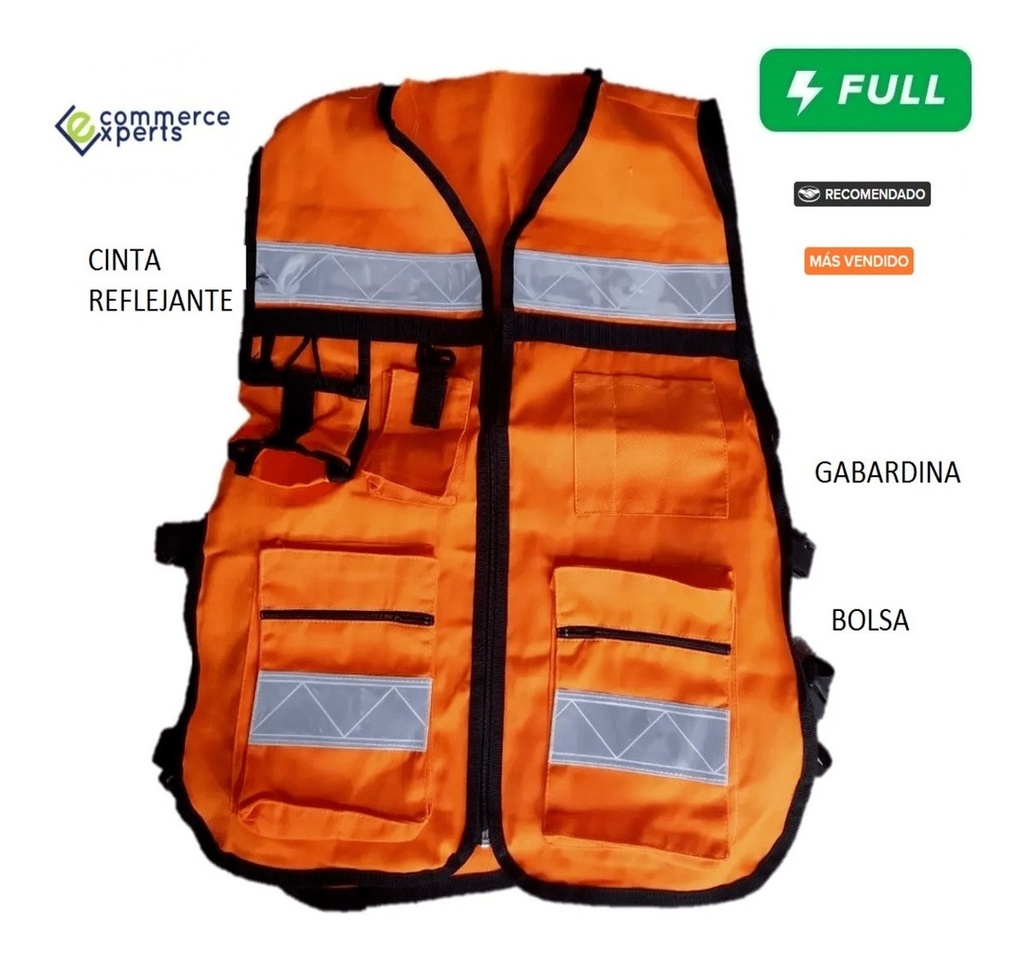 CHALECO BRIGADISTA NARANJA