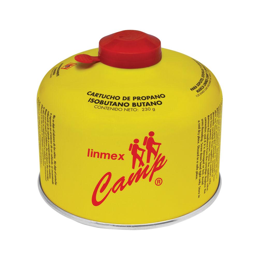 Cartucho de Gas Propano-Butano Weisco 230g con Válvula Roscada de Seguridad