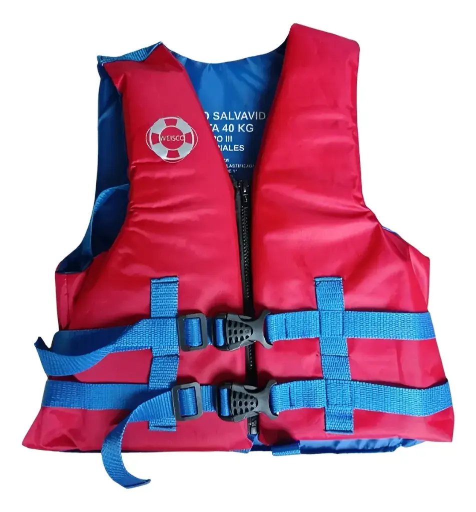 Chaleco Auxiliar Salvavidas Natacion Profesional Adulto Niño - 110 Kg Rojo