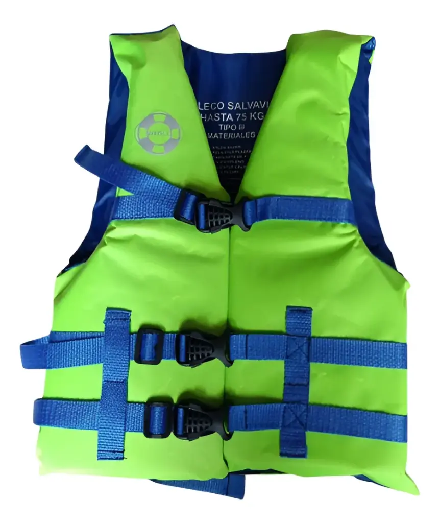 [SM-90-NEON] Chaleco Auxiliar Salvavidas Natacion Profesional Adulto Niño - Neon 95 kg
