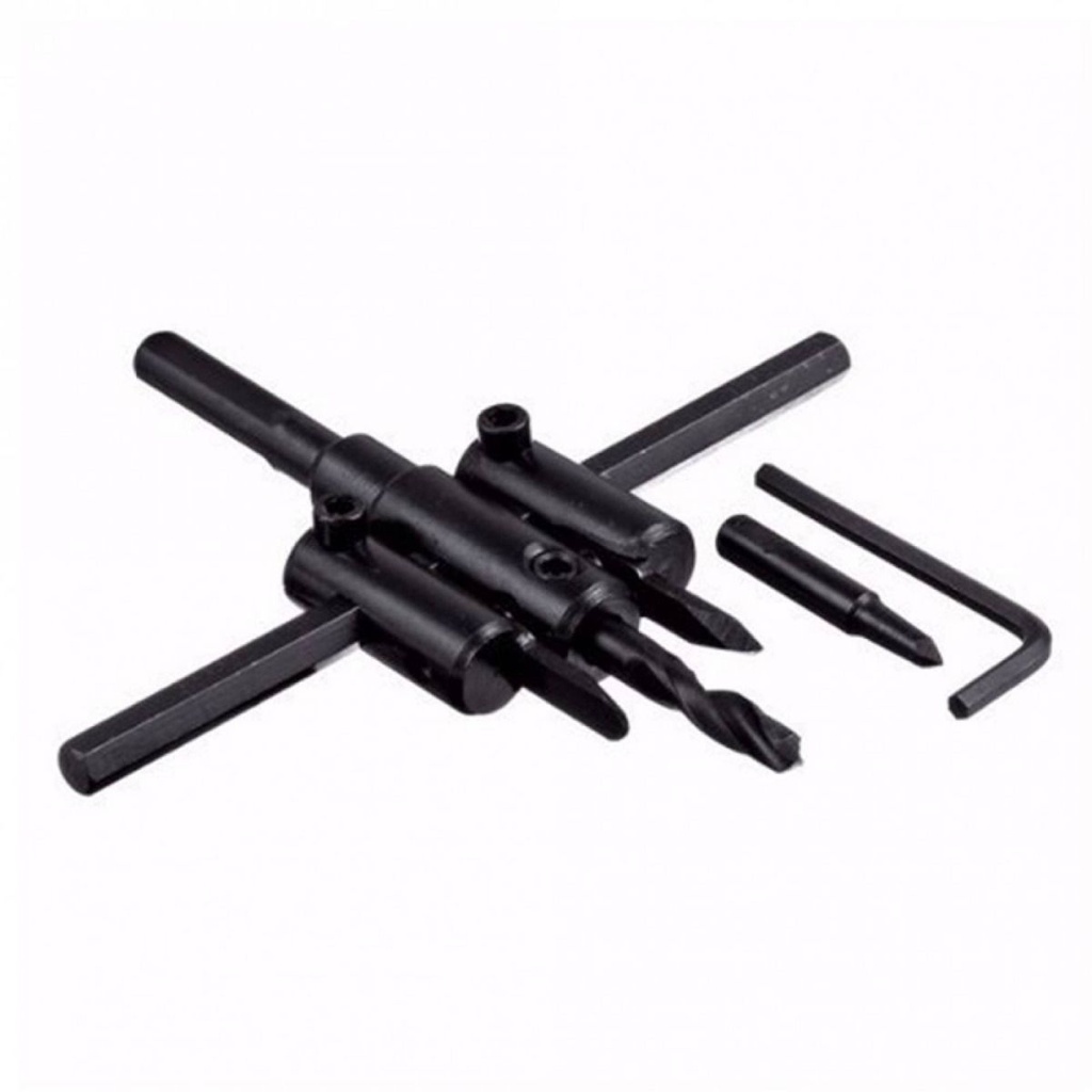 [CM-404] Broca Corta Círculos Ajustable Makita Original - Cortador de Orificios Circular para Madera y Tablaroca - Medida Ajustable de 1" a 6" (30mm-163mm)