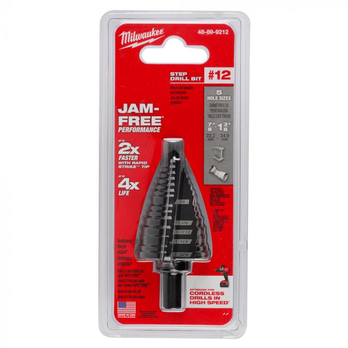 [CM-4045] Broca Escalonada de Titanio 13/16" a 1-3/8"