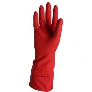 [CM-76] Guante de Trabajo Adex Color Rojo Talla 10 con Recubrimiento Reforzado